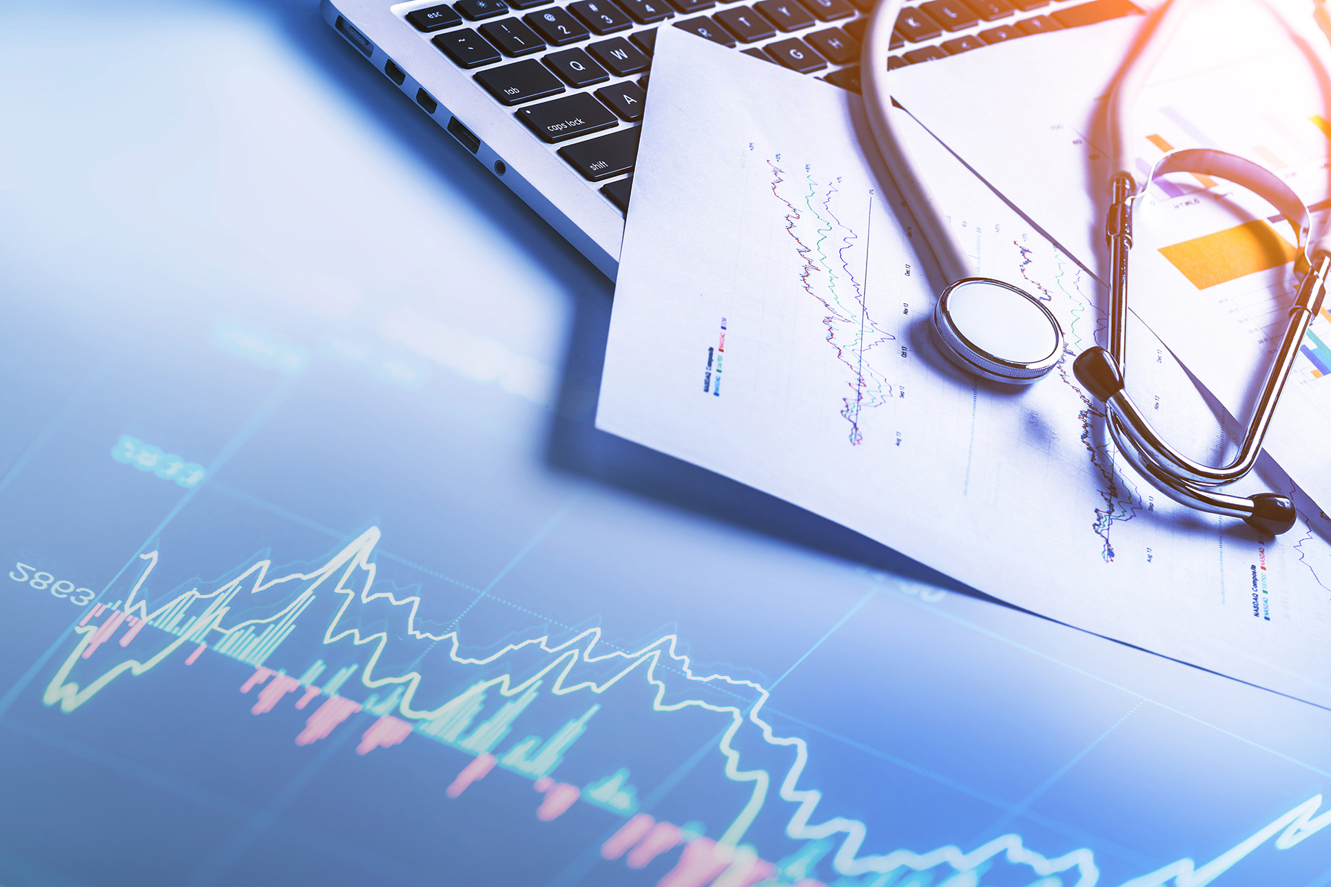 stethoscope and reports